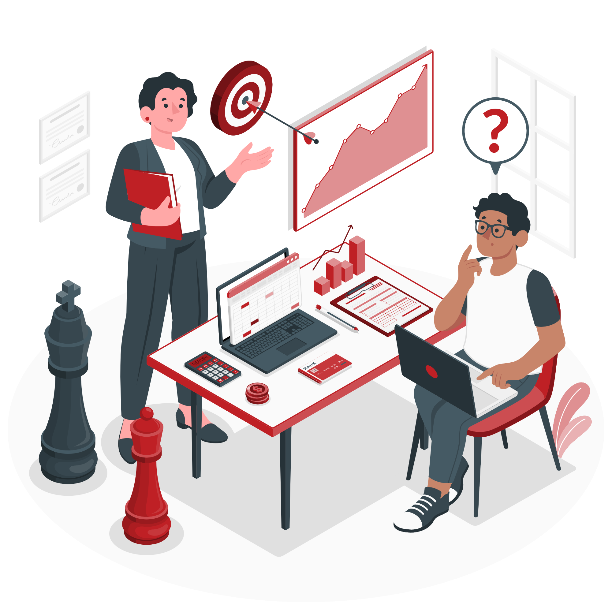 Strategic consulting Illustration